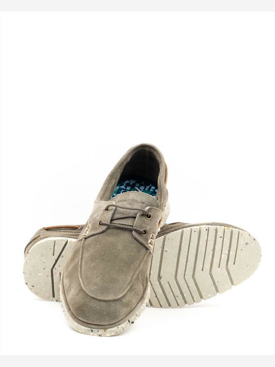 Amber Suede Ανδρικά Loafers σε Πράσινο Χρώμα