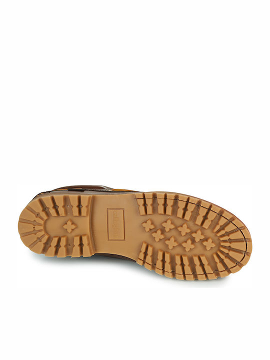 Leder Herren Mokassins in Braun Farbe