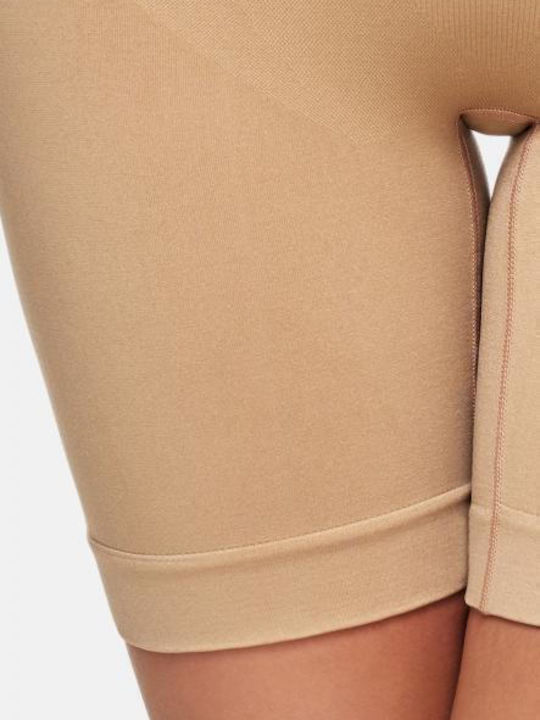Susa Boxer Σύσφιξης Χωρίς Ραφές Μπεζ