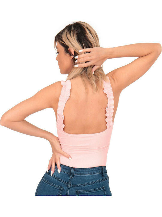 Frauen Bodysuit Pink BDS-62822 (PNK)