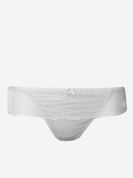 Norddiva Spitzen Unterwäsche-Set für Damen BH mit Brasilien Weiß