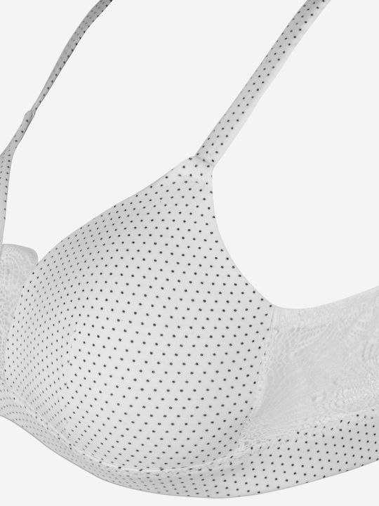 Norddiva Spitzen Unterwäsche-Set für Damen BH mit Brasilien Weiß