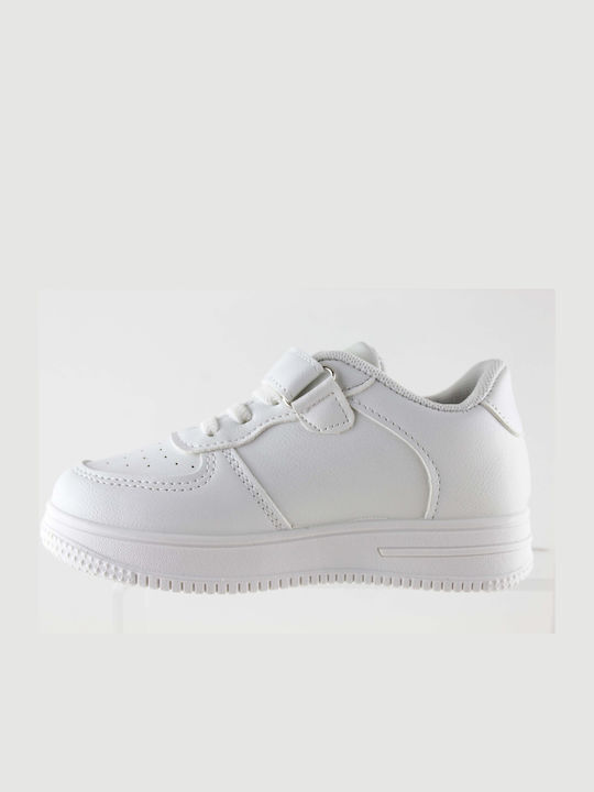Kinder Sneakers mit Klettverschluss Weiß