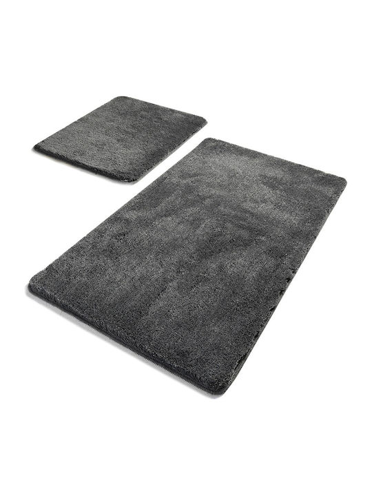 Mijolnir Non-Slip Bath Mats Set Havai 100% Gray 2pcs