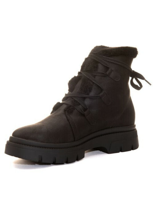 MTNG Wildleder Damen Chelsea Stiefeletten Schwarz