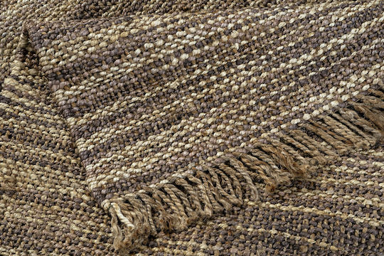 Summer from Jute with Fringes Brown