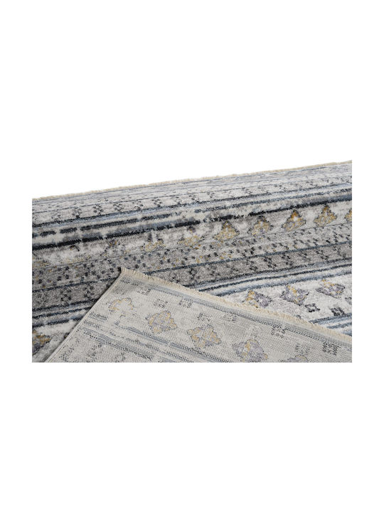 Mystic Kilvana 3614 Modern Cotton Bedroom Rugs Set Gray MYSTICPOL3614SILBEDSET 3pcs