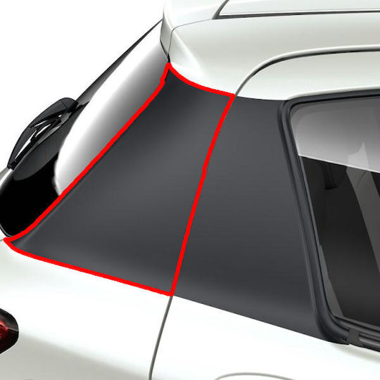 Toyota Car Tape Stickers for Car Fenders in Black Color 1pcs