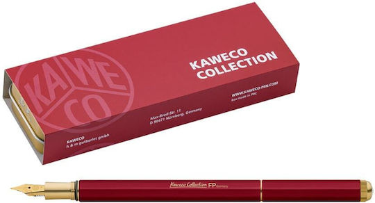 Kaweco Collection Special Füllfederhalter Extra Breit Rote aus Aluminium mit Blauer Tintenfarbe