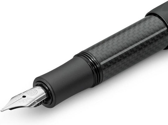 Kaweco Ac Sport Stilou De Scris Foarte Larg Negru Din Aluminiu Cu Cerneală Neagră