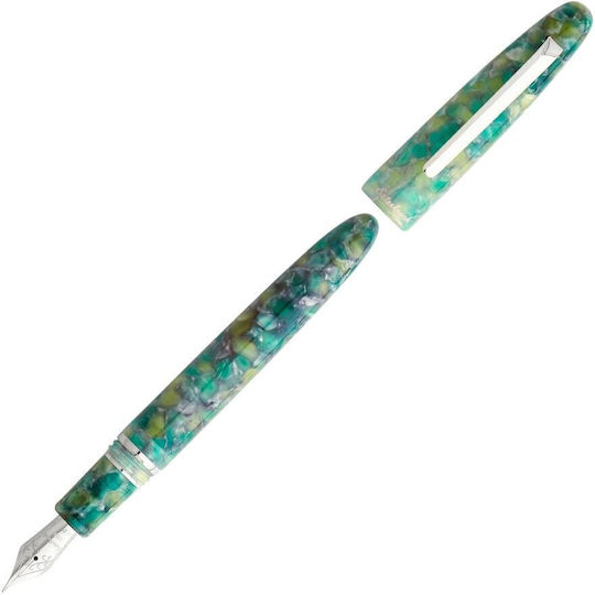 Esterbrook Pens Esterbrook Estie Sea Glass Pt Πένα Γραφής Medium Πράσινη Γυάλινη με Μπλε Μελάνι