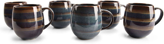 Salt & Pepper Muggies Cană Ceramică Albastru 350ml