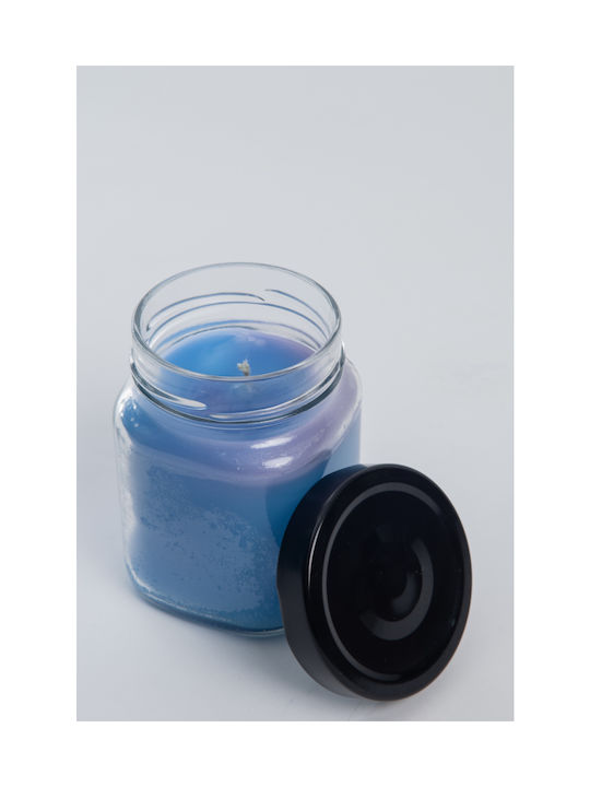 Scented Candle Pure Sensation Series Violet Petals Jar Light Blue 250gr 1pcs