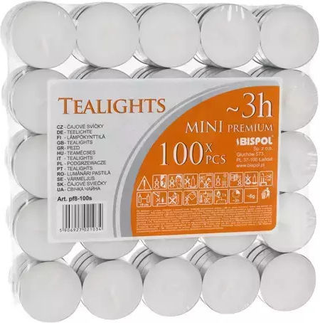Iso Trade Teelichter Aromatisch (bis zu 3 Stunden Dauer) 100 Stück
