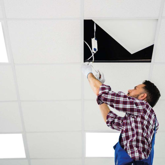 123led Rectangular LED Panel 40W with Cool White Light 6500K 120x30cm