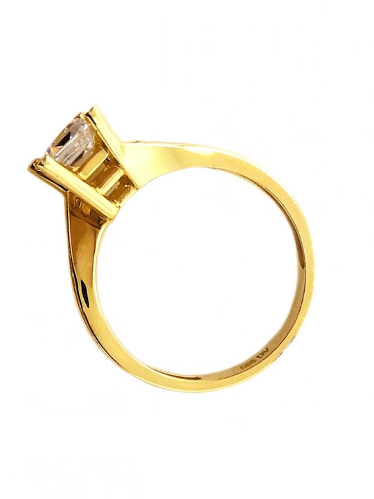 Art d or Μονόπετρο από Χρυσό 14K με Ζιργκόν