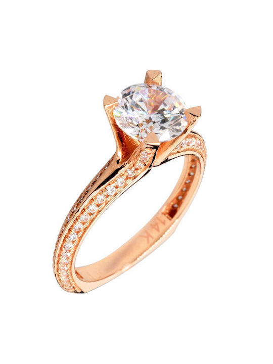 Single Stone from Gold 14K