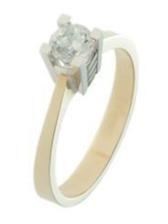 Papadopoulos Gold Single Stone Ring Made of 14K Gold