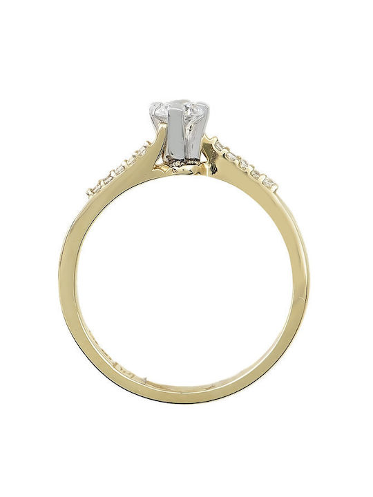 Savvidis Single Stone from Gold 14K