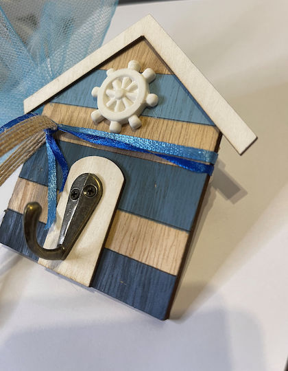 Taufgeschenk mit Kleiderbügel aus Holz 12cm