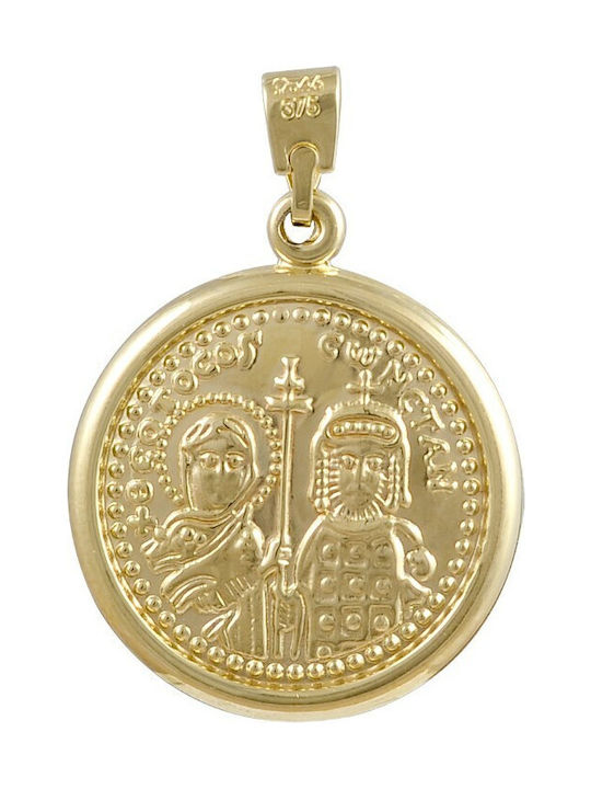 Pendant Kids Talisman Constantine from Gold 9K ΚΩ000102