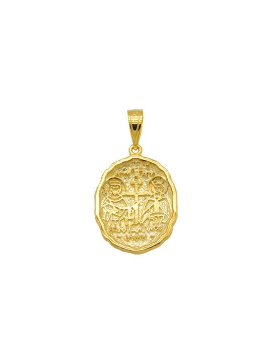 Pendant Kids Talisman with Chain Constantine from Gold 9K FL426