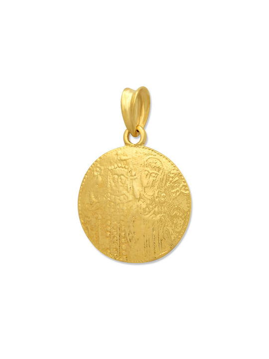 Pendant Kids Talisman Double Sided Constantine from Gold 9K XL270