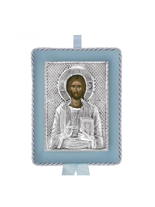 SilverBrand.gr Saint Icon Kids Talisman with Jesus Christ from Silver 1007712A BOY