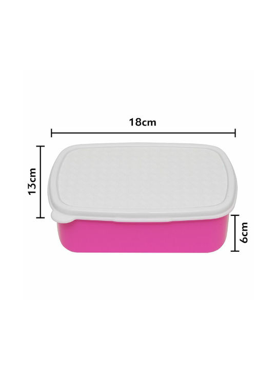 Koupakoupa Plastic Lunch Box Female Pink 18x13cm