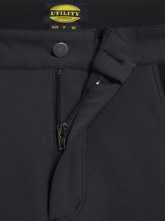 Utility Diadora Cargo Ανακλαστικό Παντελόνι Εργασίας Μαύρο