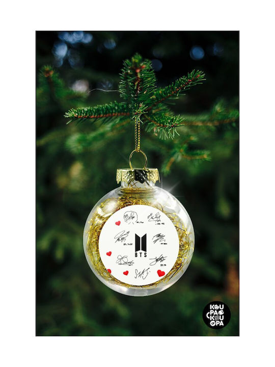 Weihnachtshänger Kugel Ornament Plastik Durchsichtig 8cm