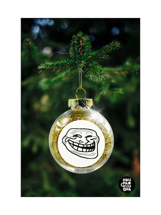 Weihnachtshänger Kugel Ornament Plastik Durchsichtig 8cm