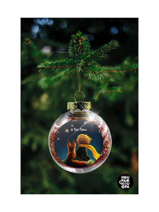 Weihnachtshänger Kugel Ornament Plastik Rot 8cm