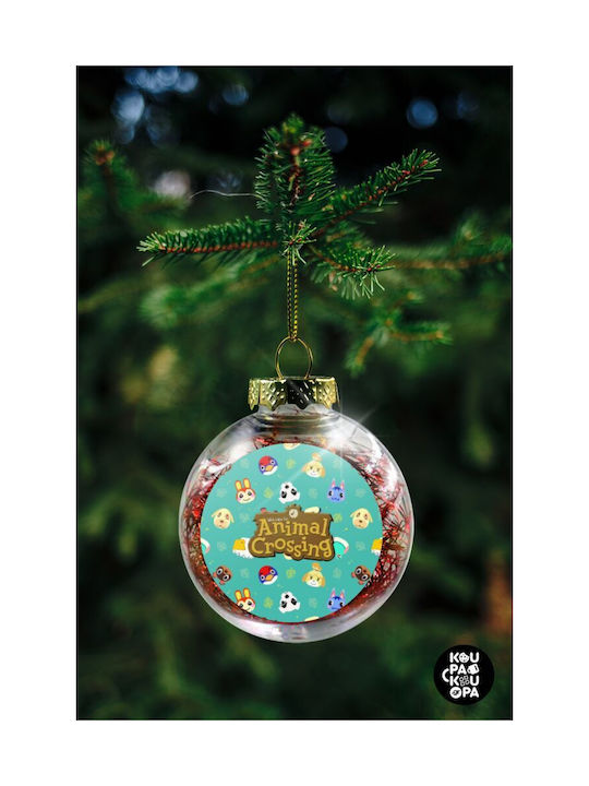 Weihnachtshänger Kugel Ornament Plastik Rot 8cm