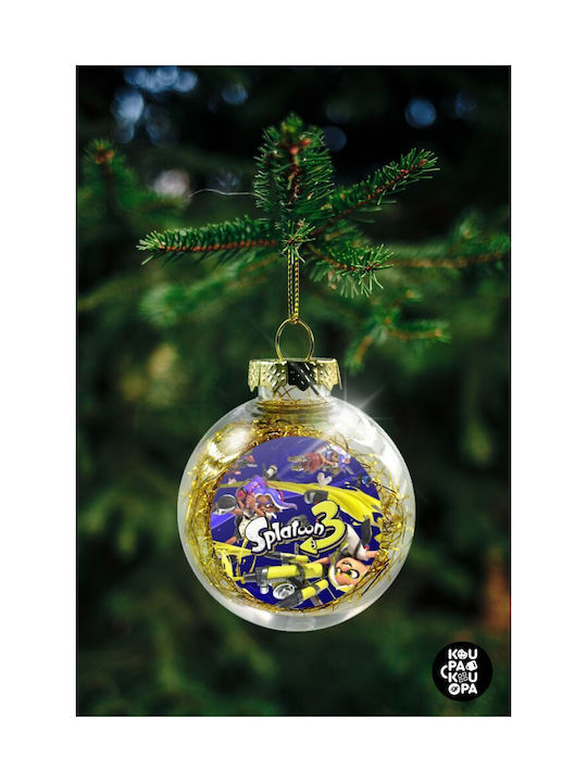 Christmas Plastic Ball Ornament Transparent 8cm