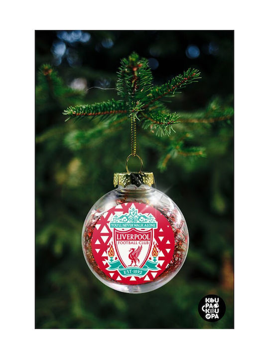 Christmas Plastic Ball Ornament Transparent 8cm