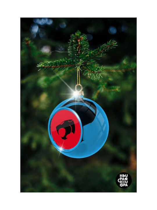 Thundercats Christmas Plastic Ball Ornament Blue 8cm