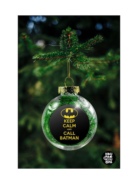 Christmas Plastic Ball Ornament Transparent 8cm