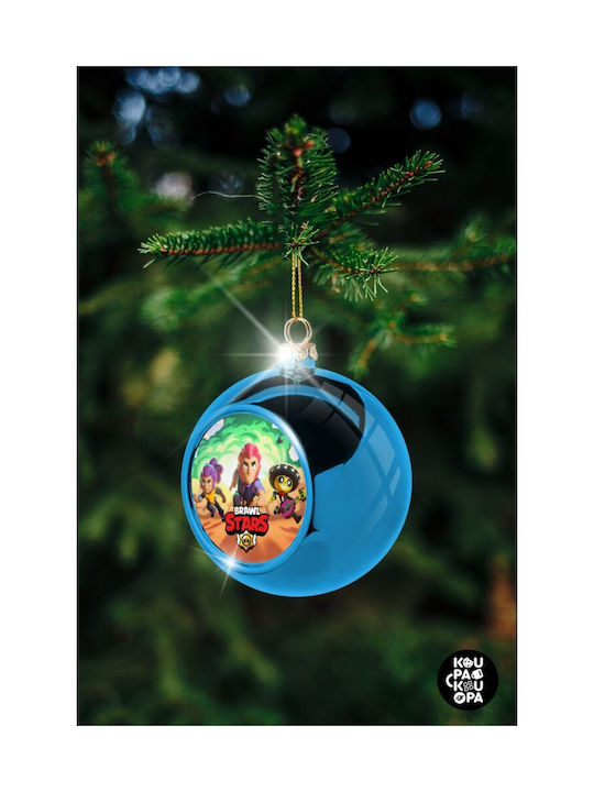 Brawl Stars Desert Weihnachtshänger Kugel Ornament Plastik Blau 8cm