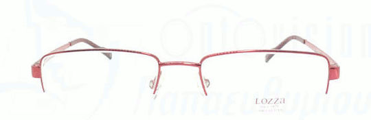 Lozza Metal Eyeglass Frame Red VL2043 0H94