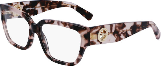 Longchamp Weiblich Kunststoff Brillenrahmen Braun Schildpatt LO2703 690
