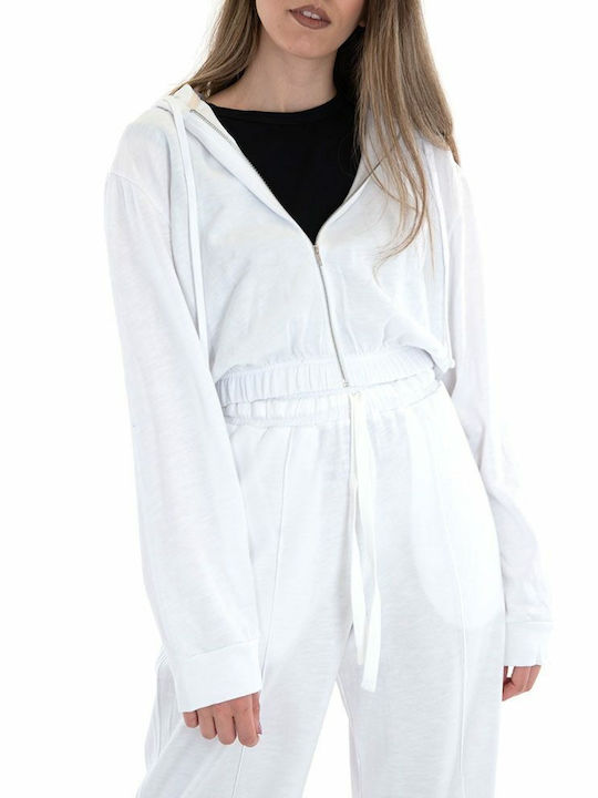 Four Minds Cardigan Women Women's Hooded Cardigan White