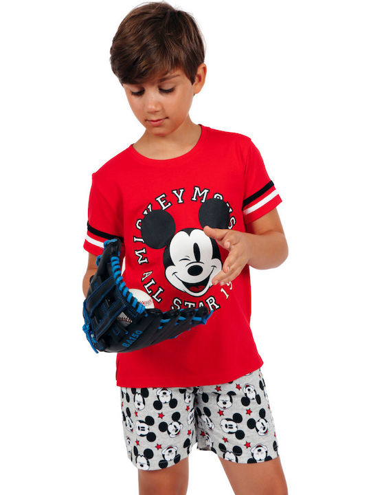 Admas Kinder Schlafanzug Sommerlich Rot Tween Chico Mickey All Stars Admas Kinder Schlafanzug Sommerlich Rot Tween Chico Mickey All Stars