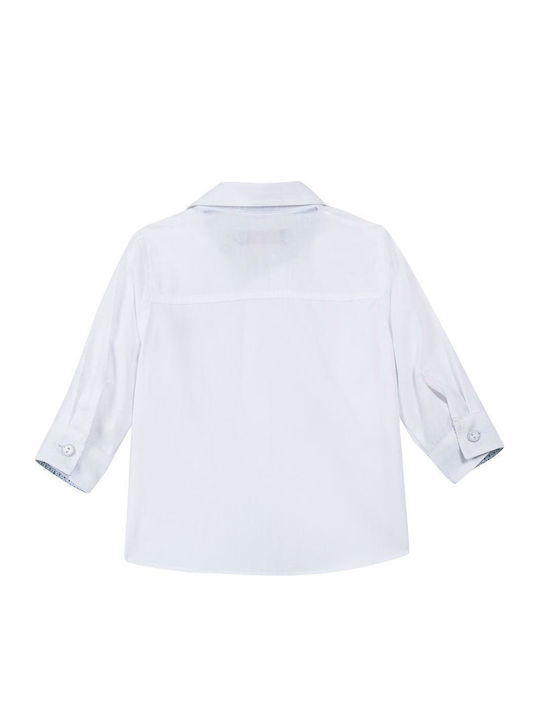 Kids Shirt Long Sleeve White Chemise Dandy