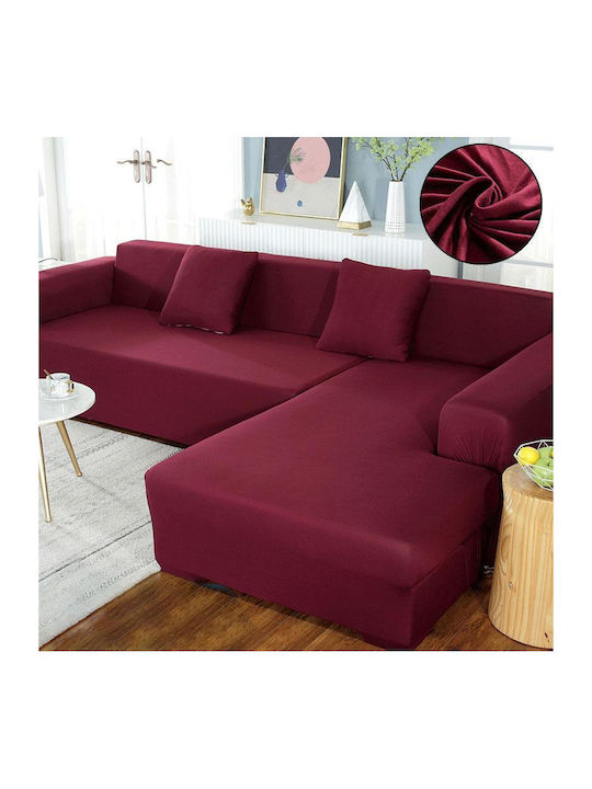 Elastic Cover for Corner Sofa ΓΚΡΙ 1pcs