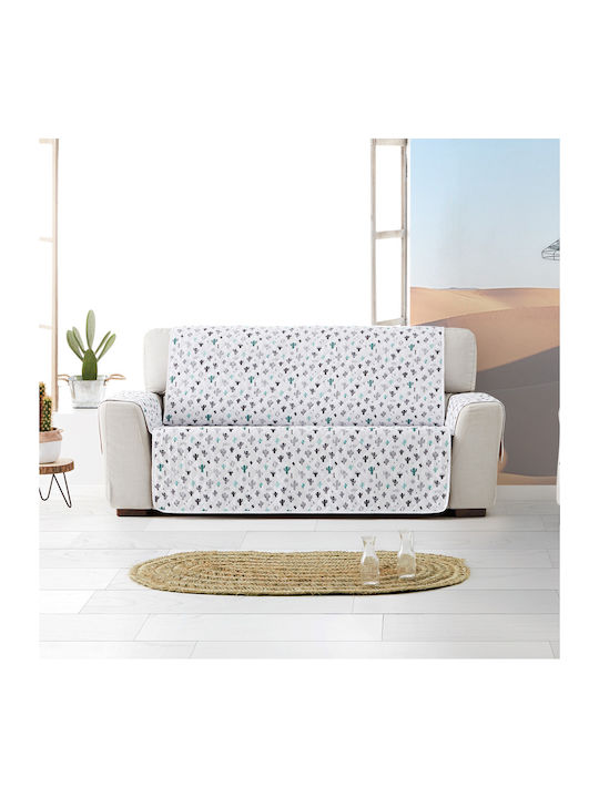 Aithrio Universal Quilt Ελαστικό Κάλυμμα Τριθέσιου Καναπέ Κάκτος