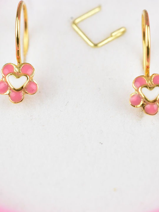 Goldjewels Παιδικά Σκουλαρίκια Κρεμαστά από Χρυσό 9K