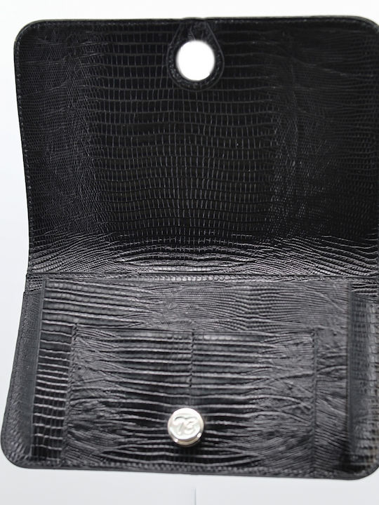 Large Leather Women's Wallet Classic Black