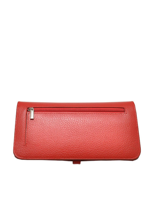 Large Leather Women's Wallet Classic Red