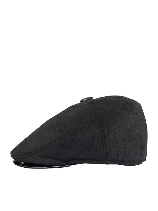 Brims and Trims Ανδρική Τραγιάσκα Μαύρη